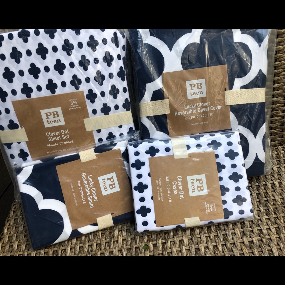 Pottery barn sheets and bedding